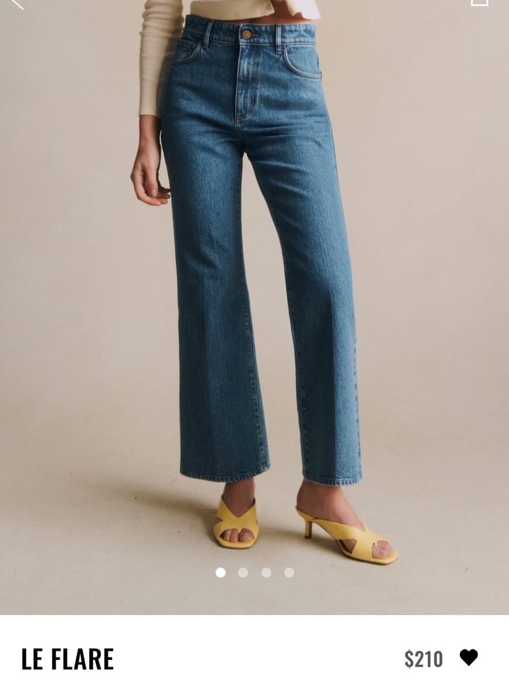 Sézane Le Flare Denim Blue Women's Jeans